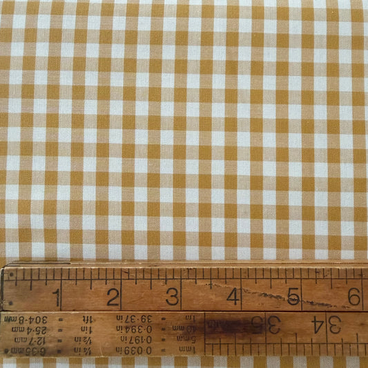 Golden - 1/4” Yarn Dyed Japanese Gingham