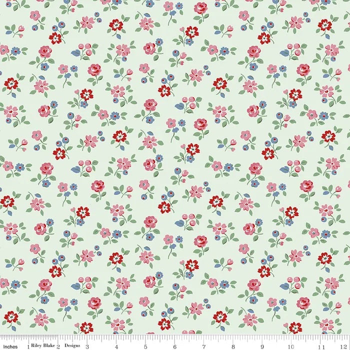 Arlington Ditsy in Mist - Cath Kidston Signature Collection for Riley Blake