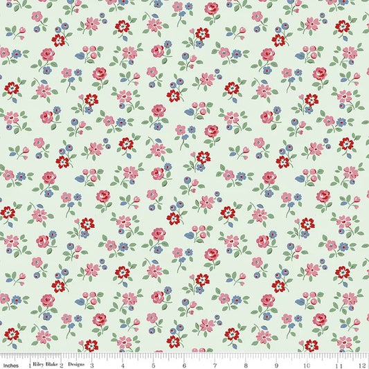 Arlington Ditsy in Mist - Cath Kidston Signature Collection for Riley Blake