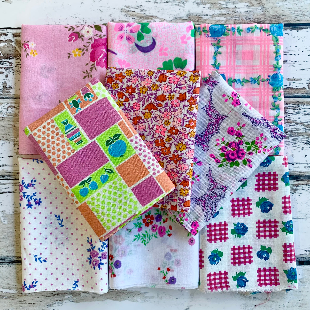 Vintage Fabric Bundle - Pinks
