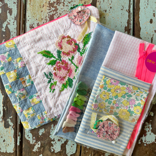 Betsy Rose Pouch Fabric Kit - Betsy K