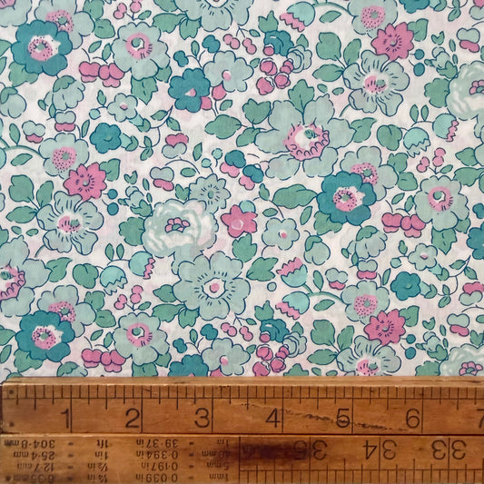 Bespoke Liberty Tana Lawn - Jade and Lilac Betsy