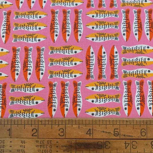 1-800 Calico - Ruby Star Society - Little Sardines in Lucky Pink