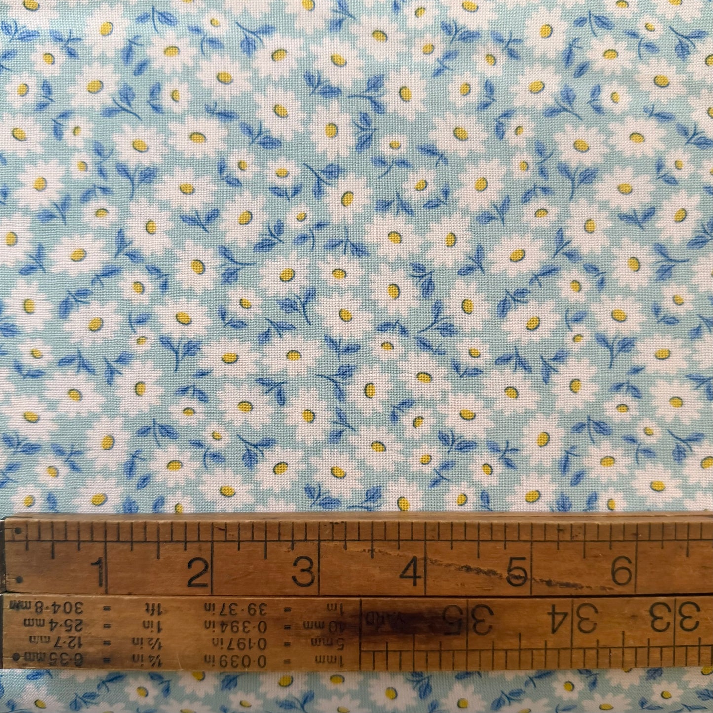 Sugar Daisy in Sky - Bluebells & Buttercups by Poppie Cotton