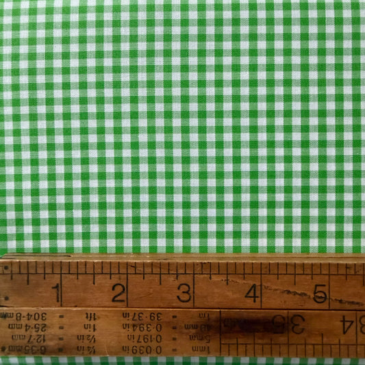 Green 1/8” Japanese Gingham