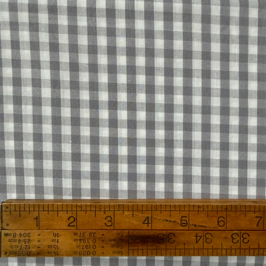 1/4” Gingham - Grey