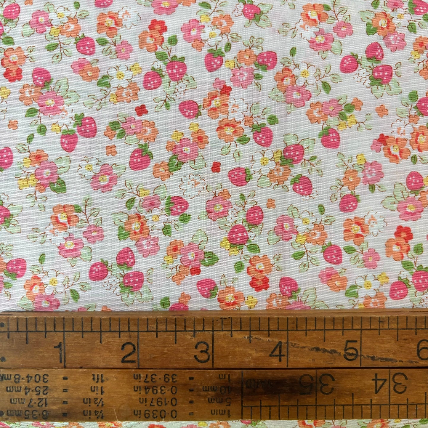 Cosmo Pink Strawberries -100% Cotton Printed Sheeting