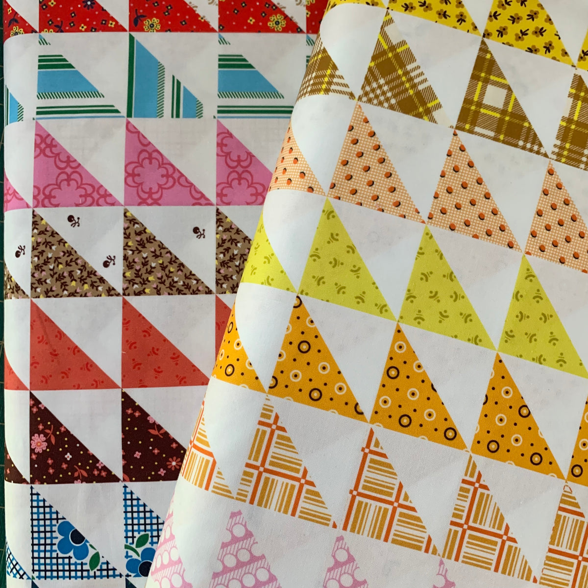 Made Easy - Triangle Stripe Cheater in Golden - Denyse Schmidt