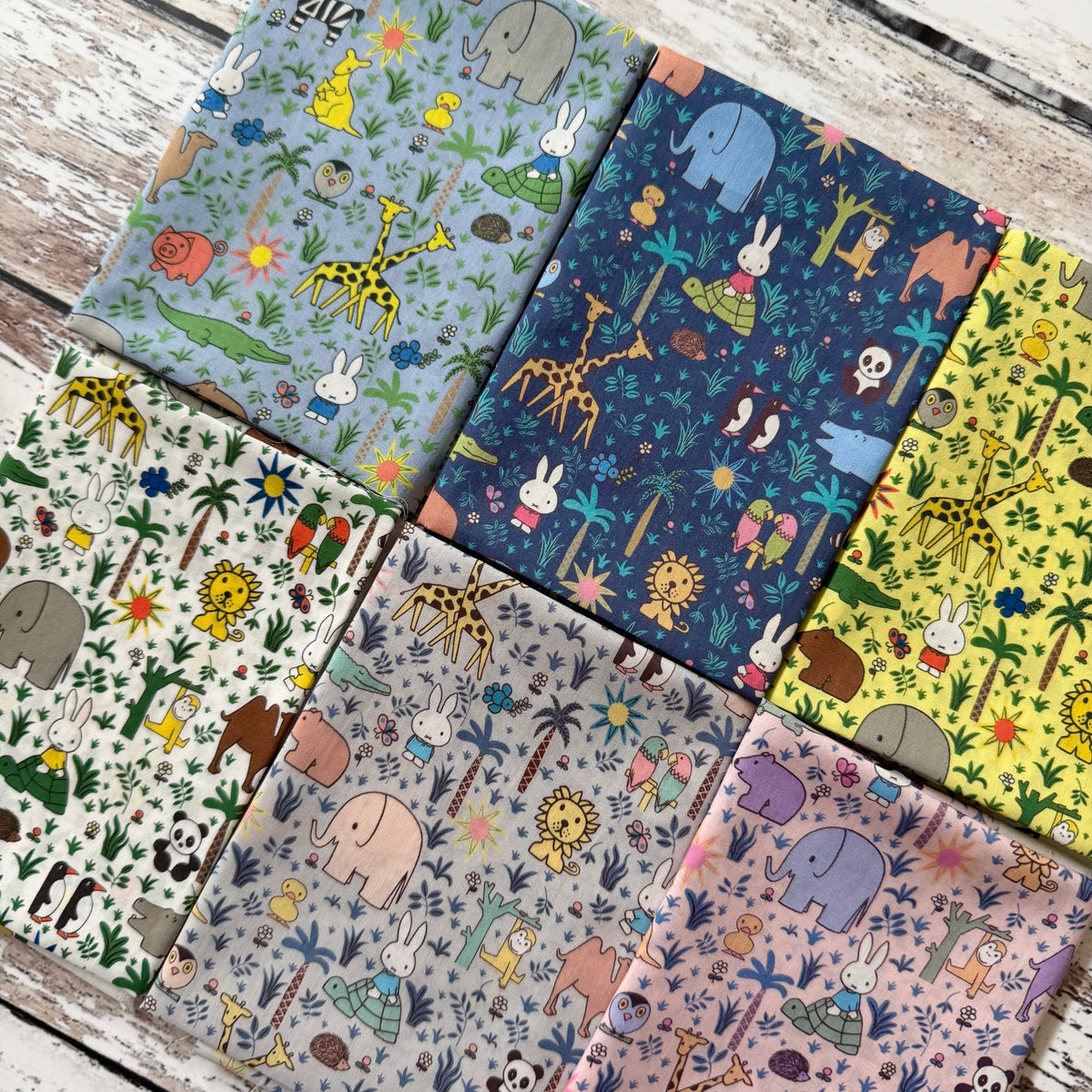 Liberty Tana Lawn Japan - Miffy Zoology Bundle