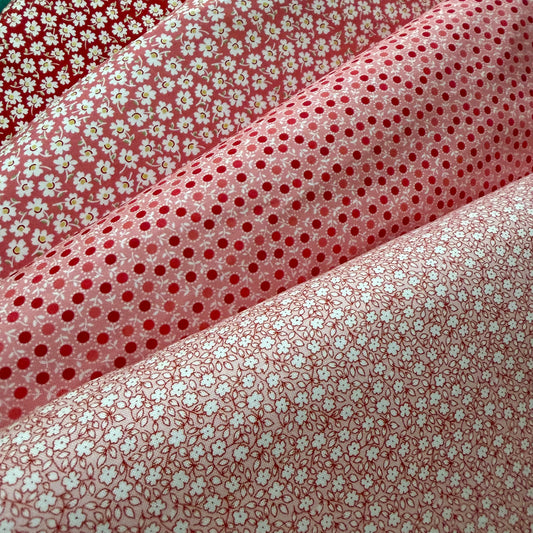 Aunt Grace Loves U by Judie Rothermel for Marcus Fabrics - Packed Flowers in Pink
