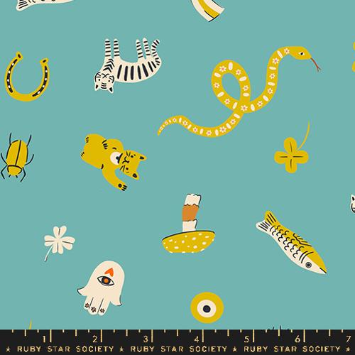 Ooh Lucky Lucky - Good Luck - Turquoise - Ruby Star Society