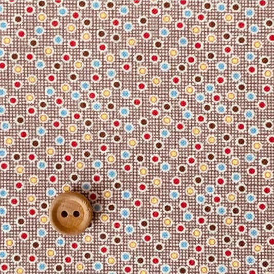 Mini Dot in Brown - Textile Pantry by Junko Matsuda
