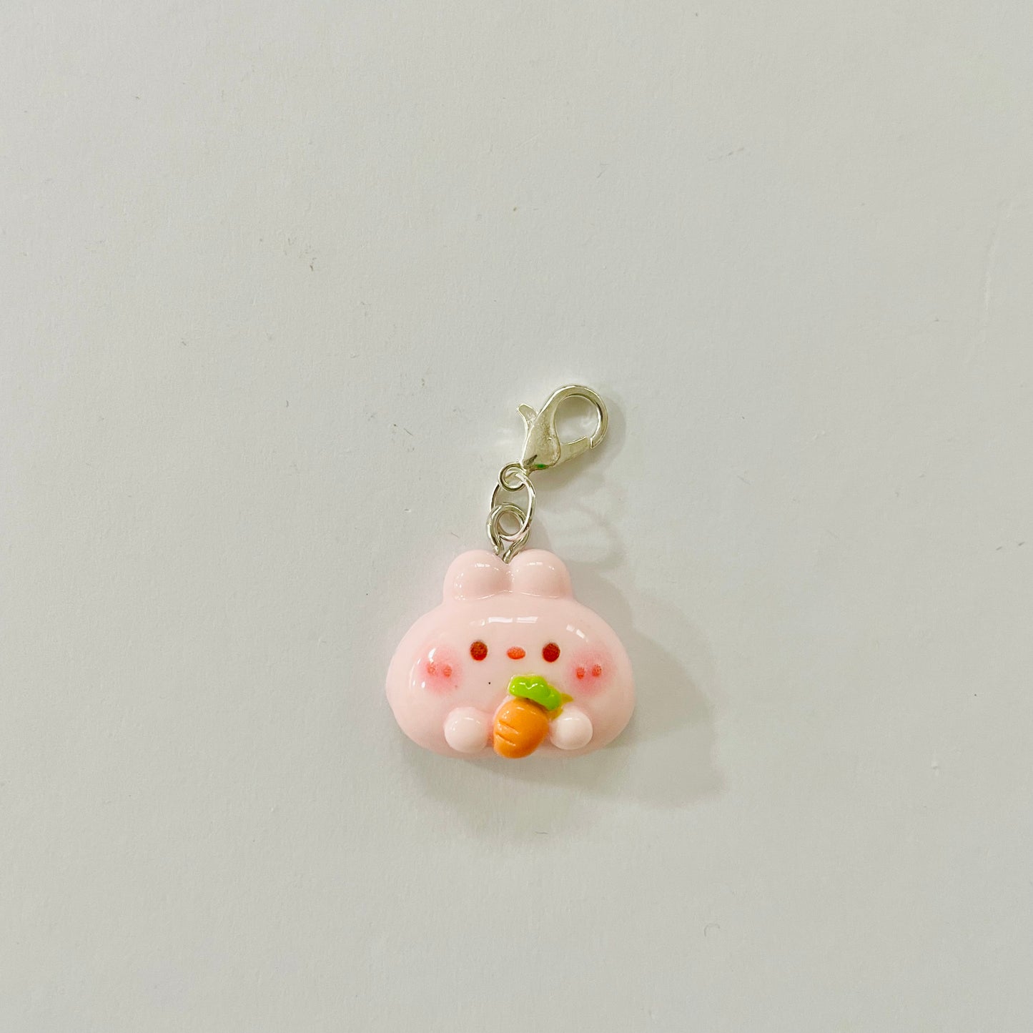 Bunny with Carrot Zipper Charm