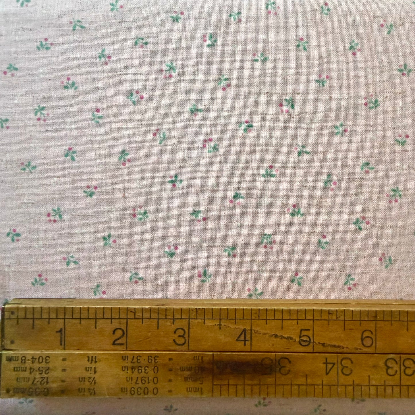 Tiny Floral Pink - Japanese Cotton / Linen Printed Sheeting