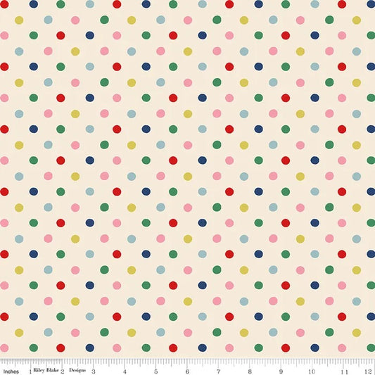 Button Spot in Multi - Cath Kidston Signature Collection for Riley Blake
