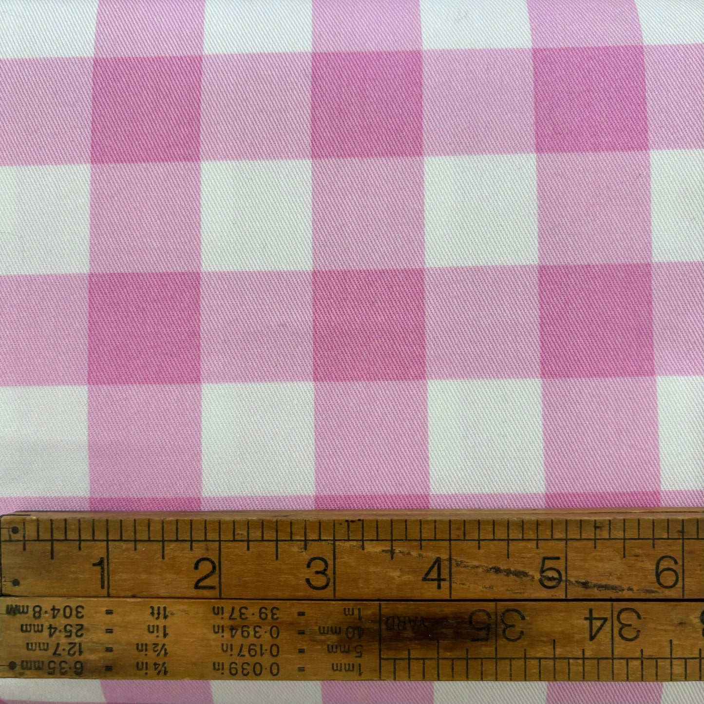 Kokka Large Scale Pink Check