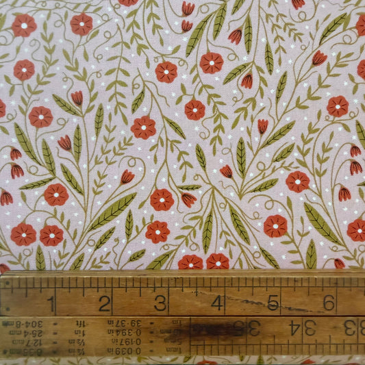 Woodland Floral in Petal - Night Owl by Gingiber for Moda