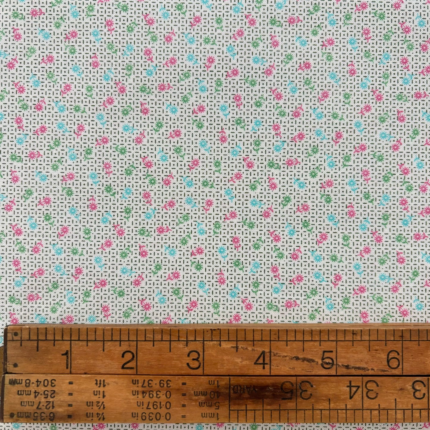 Aunt Grace Calicos by Judie Rothermel for Marcus Fabrics - Ditsy - Aqua