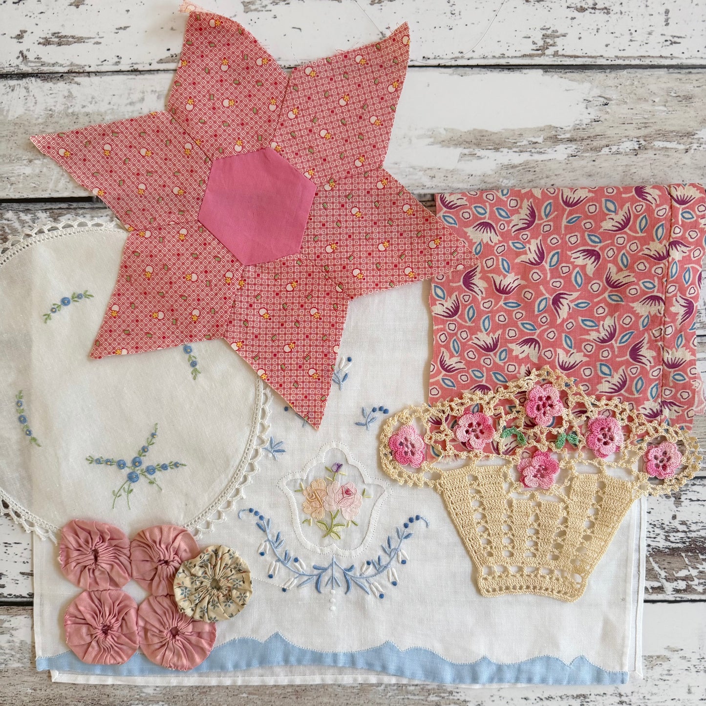 Vintage Bundle for Textile Collage (B)