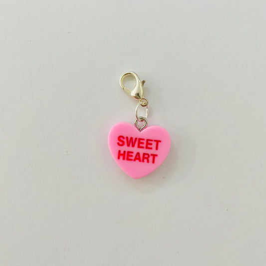 Sweet Heart Zipper Charm
