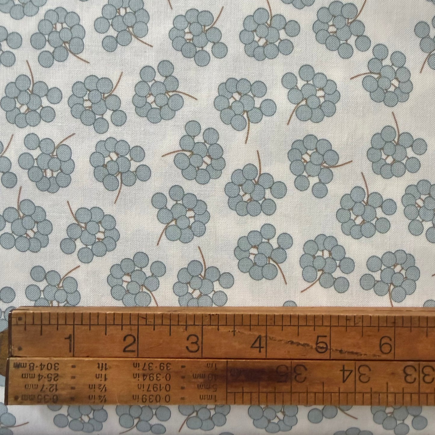 Tansy in Grande Misty - Coastal Walk by Karen Lewis Textiles for Andover