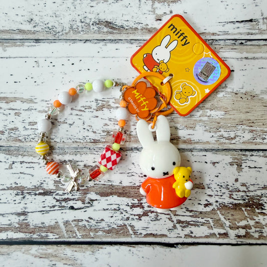 Orange Miffy Key Chain