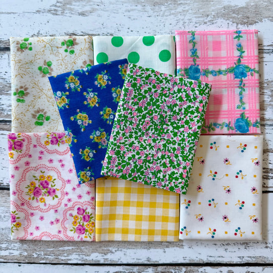 Vintage Fabric Bundle - Brights