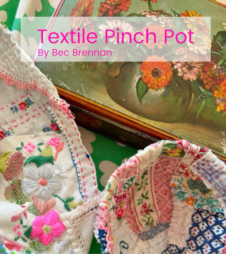 Textile Pinch Pot  (Digital Download - A4 PDF)