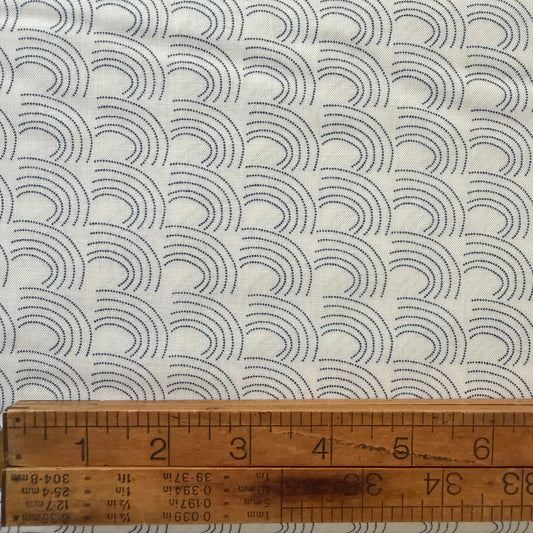 Pebble in Navy - Coastal Walk by Karen Lewis Textiles for Andover