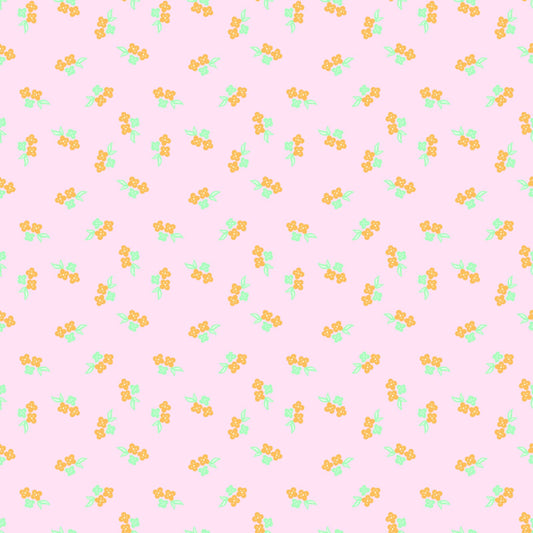 Summer Skies and Fireflies - Floral in Pink - Riley Blake