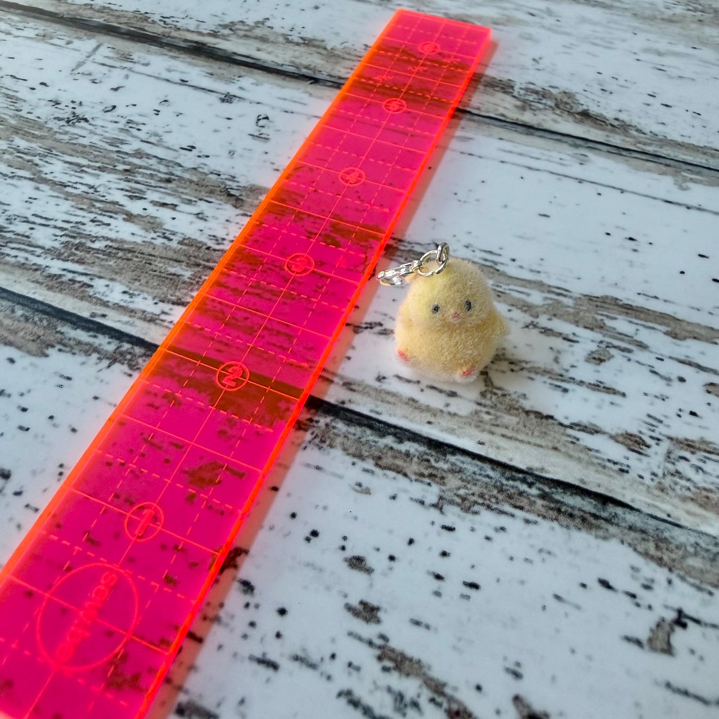 Fuzzy Chick Zipper Charm