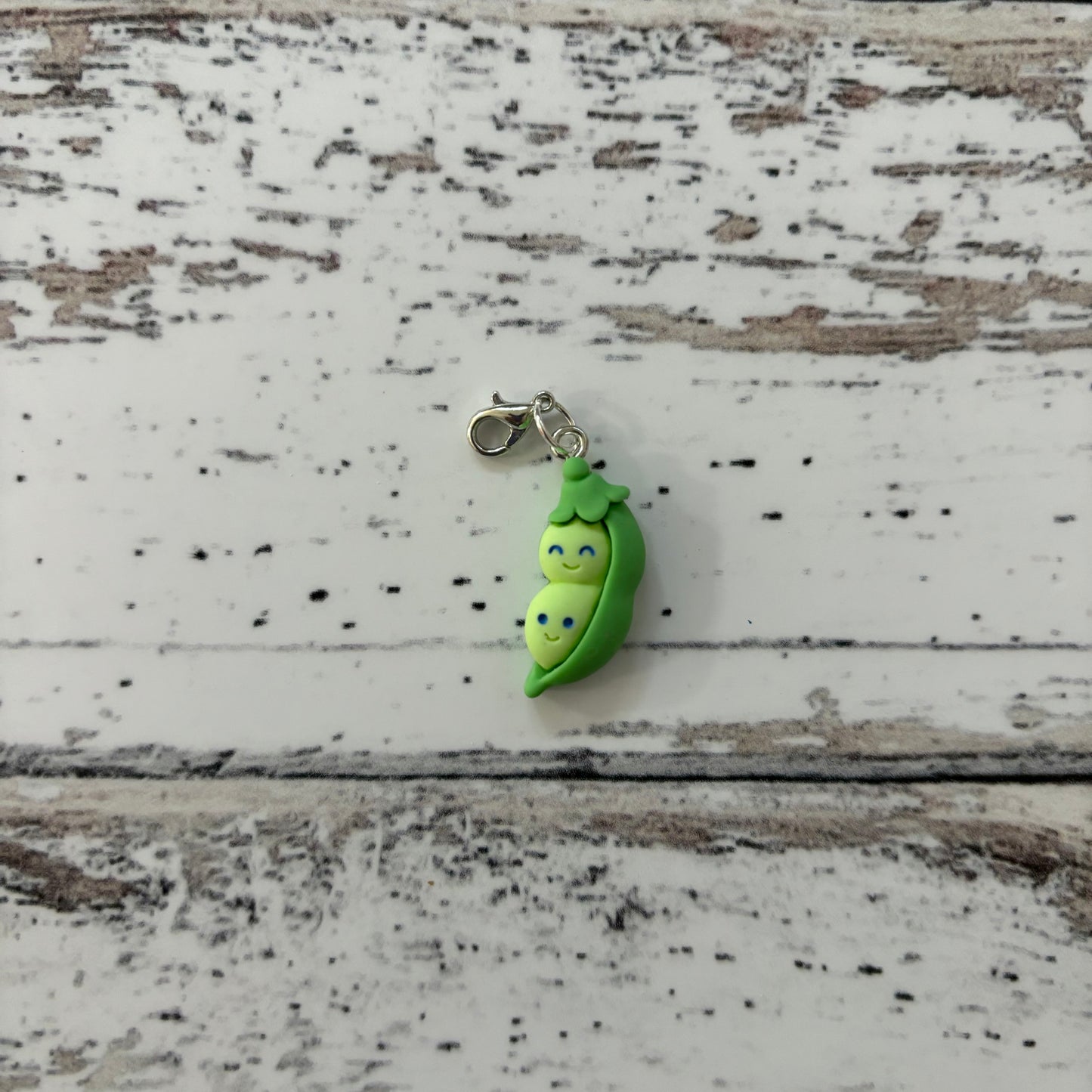 Two Peas in a Pod Zipper Charm