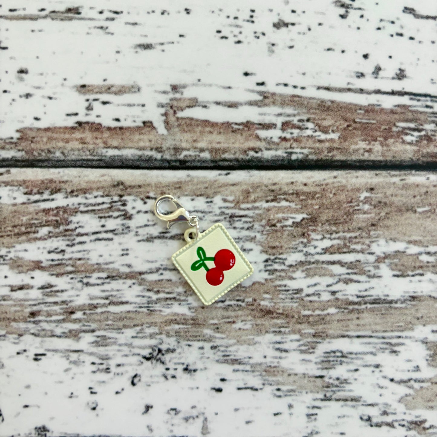 Cherry Zipper Charm