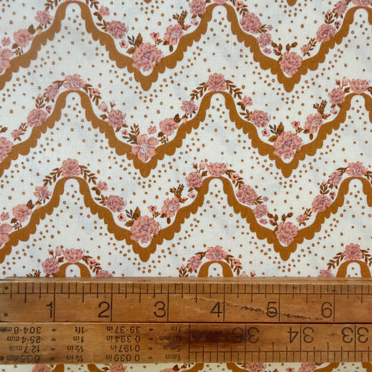 Hankie Stripes in Caramel - Foraged Found & Hand Me Down by Moda