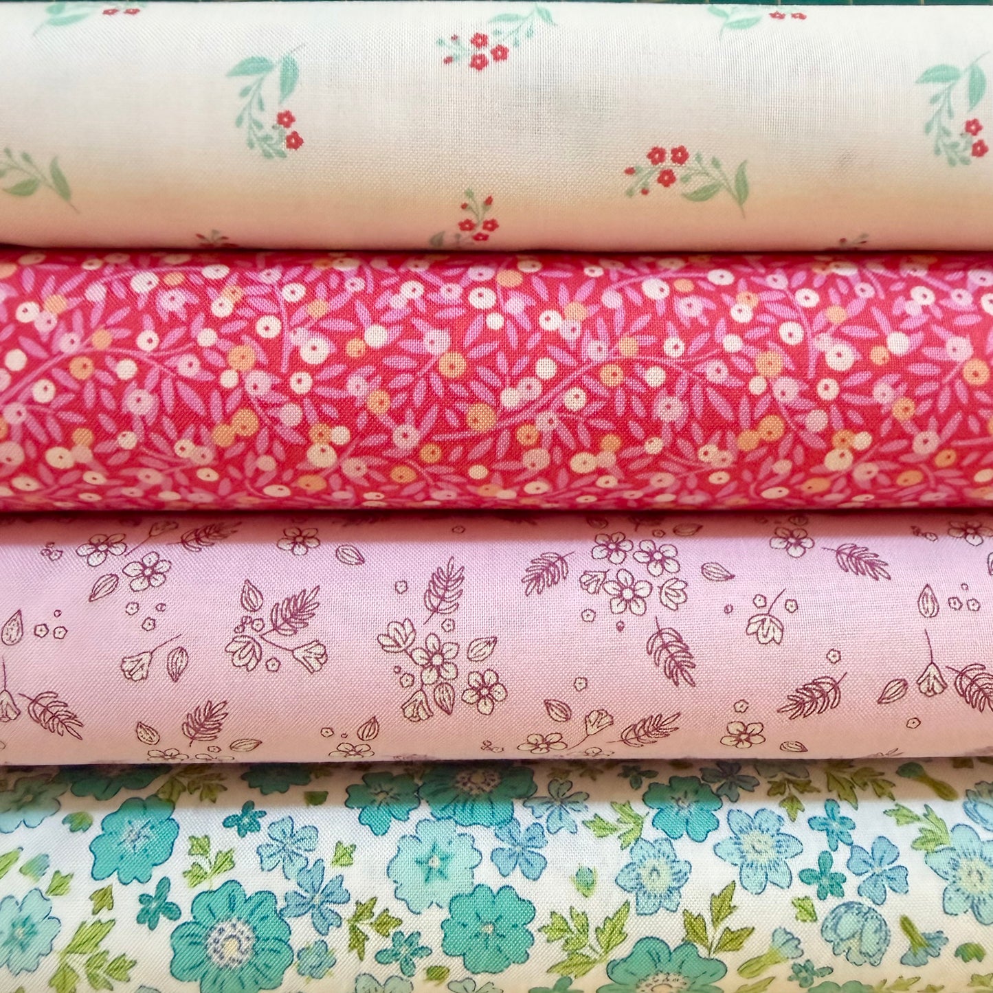 Speedwell in White - Floral Romance - Figo Fabrics