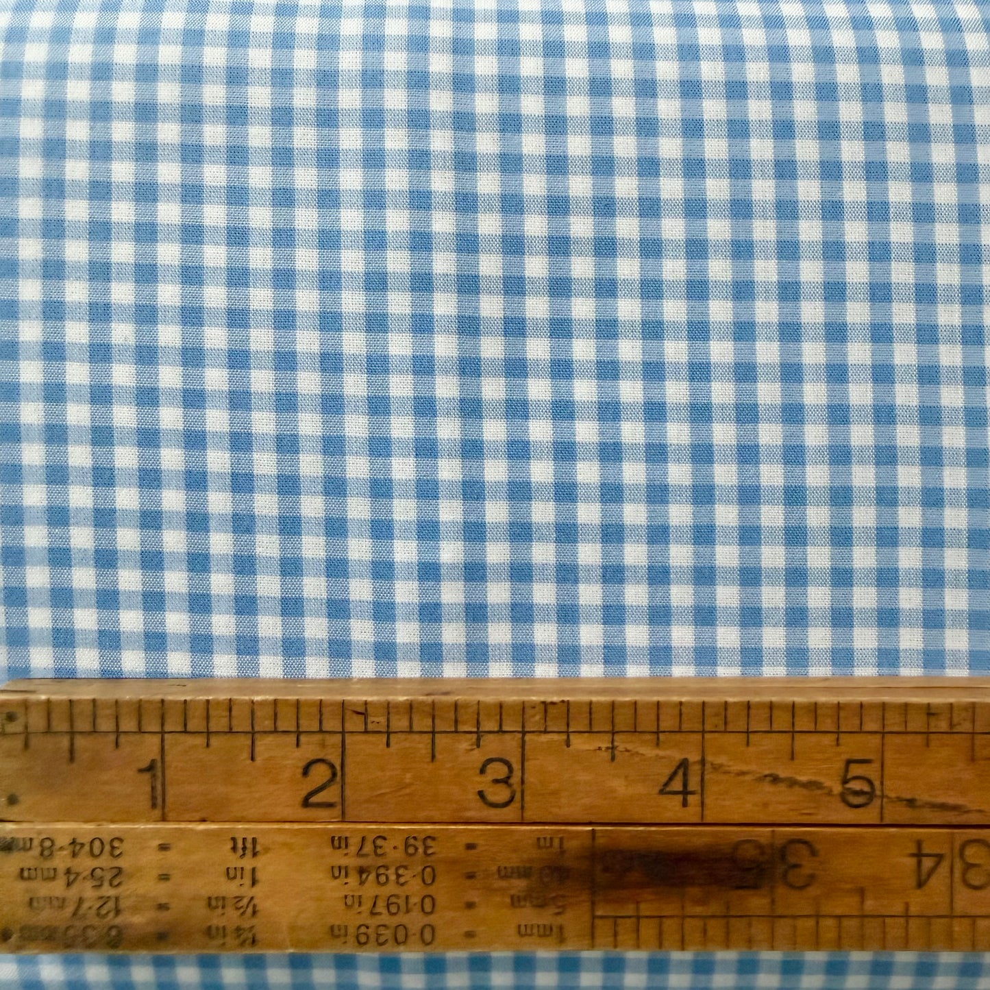 Light Blue 1/8” Japanese Gingham