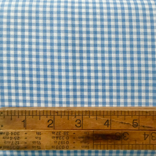 Light Blue 1/8” Japanese Gingham