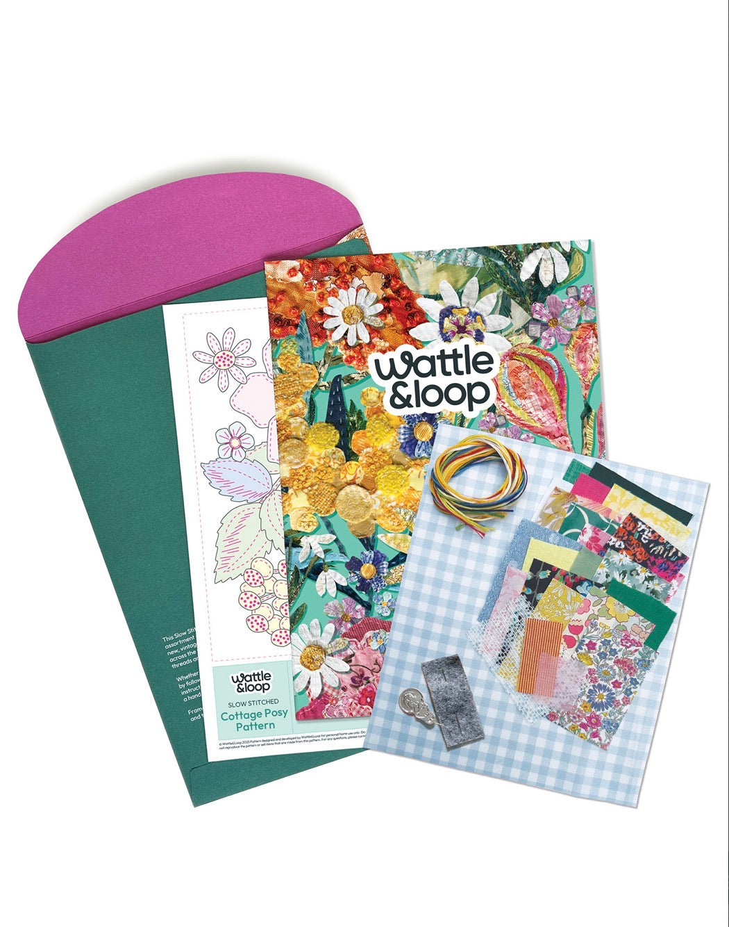 Wattle and Loop - Cottage Posy Slow Stitch Kit