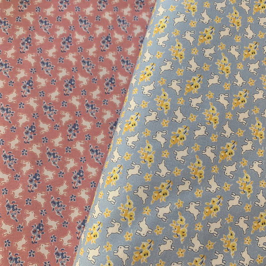Aunt Grace Rock My Baby - Bunny in Blue - Marcus Fabrics