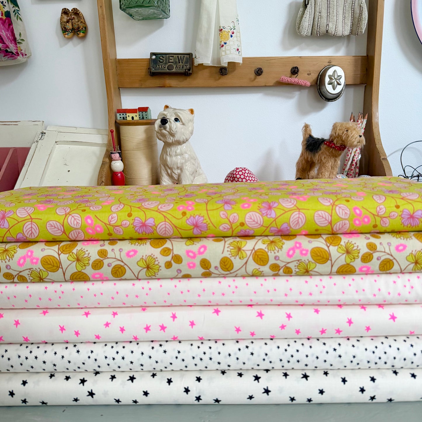 Caper Floral in Parchment - Lofi Linen - Ruby Star Society