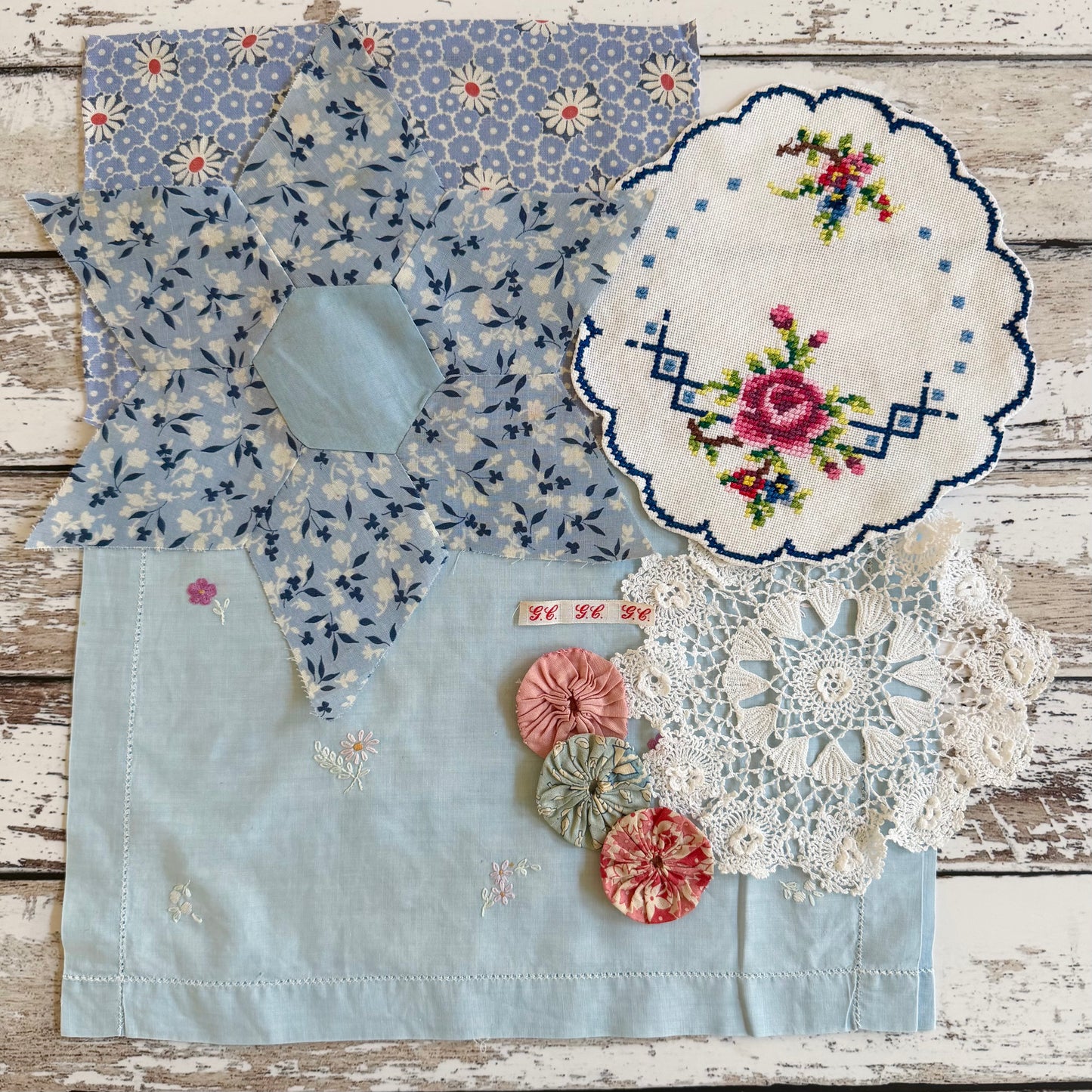 Vintage Bundle for Textile Collage (A)