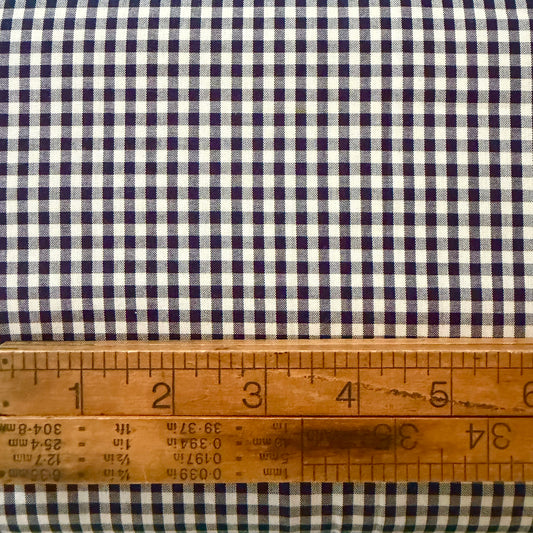 Black 1/8th “ Yarn Dyed Japanese Gingham