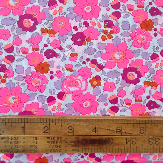 Bespoke Liberty Tana Lawn - Neon Pink Betsy