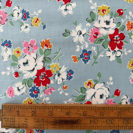 Clifton Rose in Blue - Cath Kidston Signature Collection for Riley Blake