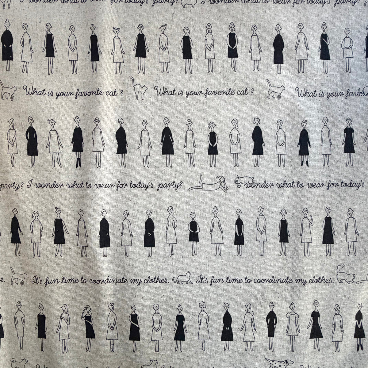 100 Neesan on Natural - Liecien Cotton / Linen - Fat Quarter