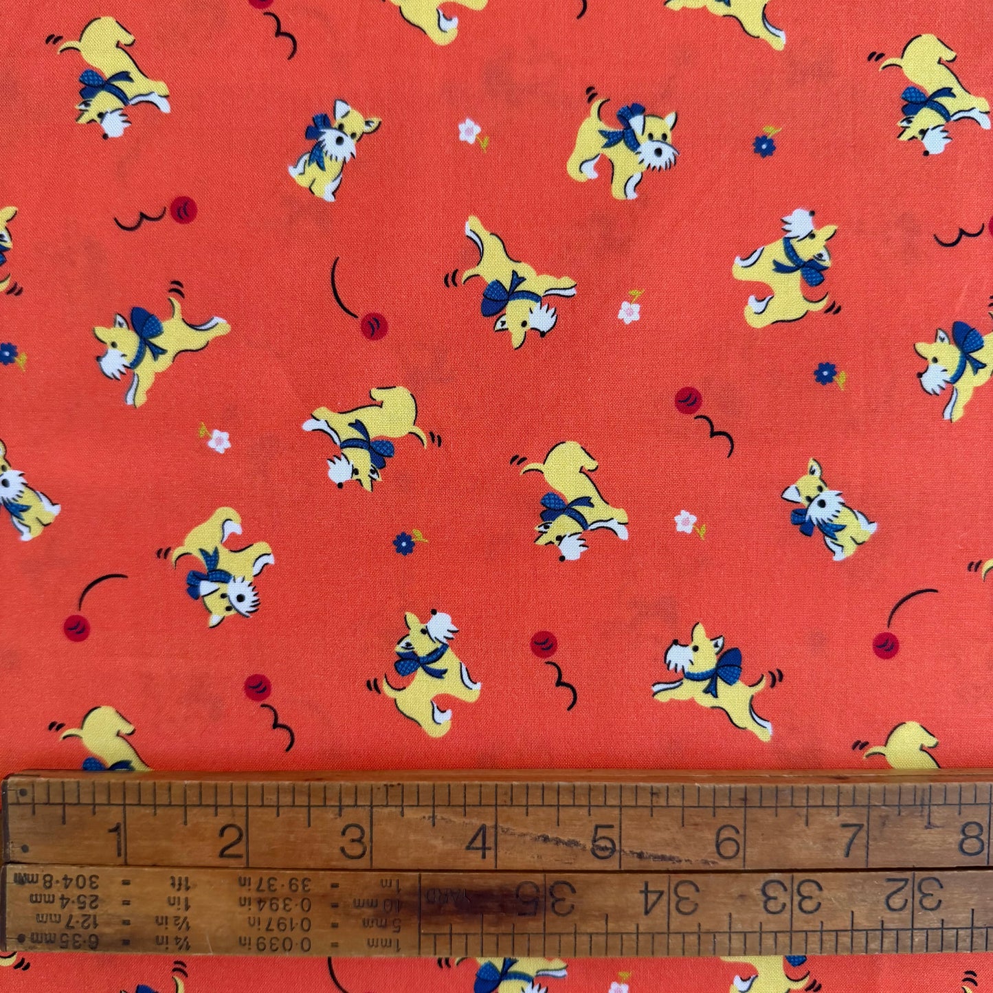 Scotty Dogs on Orange - Whimsies by Ink and Arrow