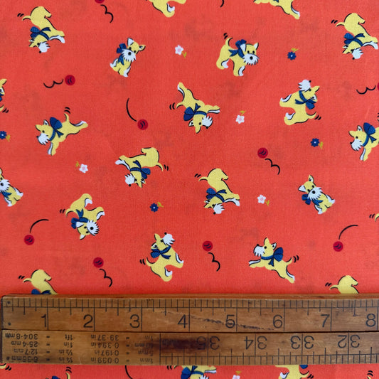 Scotty Dogs on Orange - Whimsies by Ink and Arrow