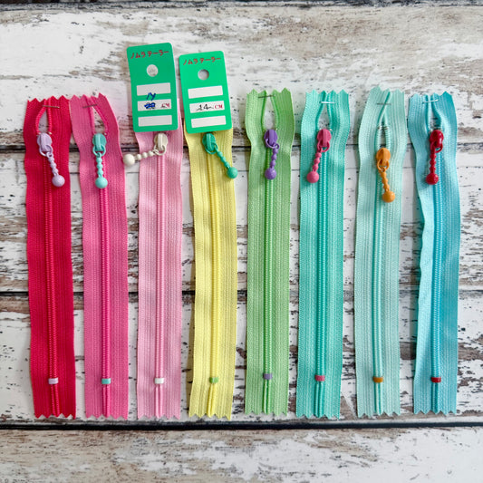 Japanese Zippers - two colour