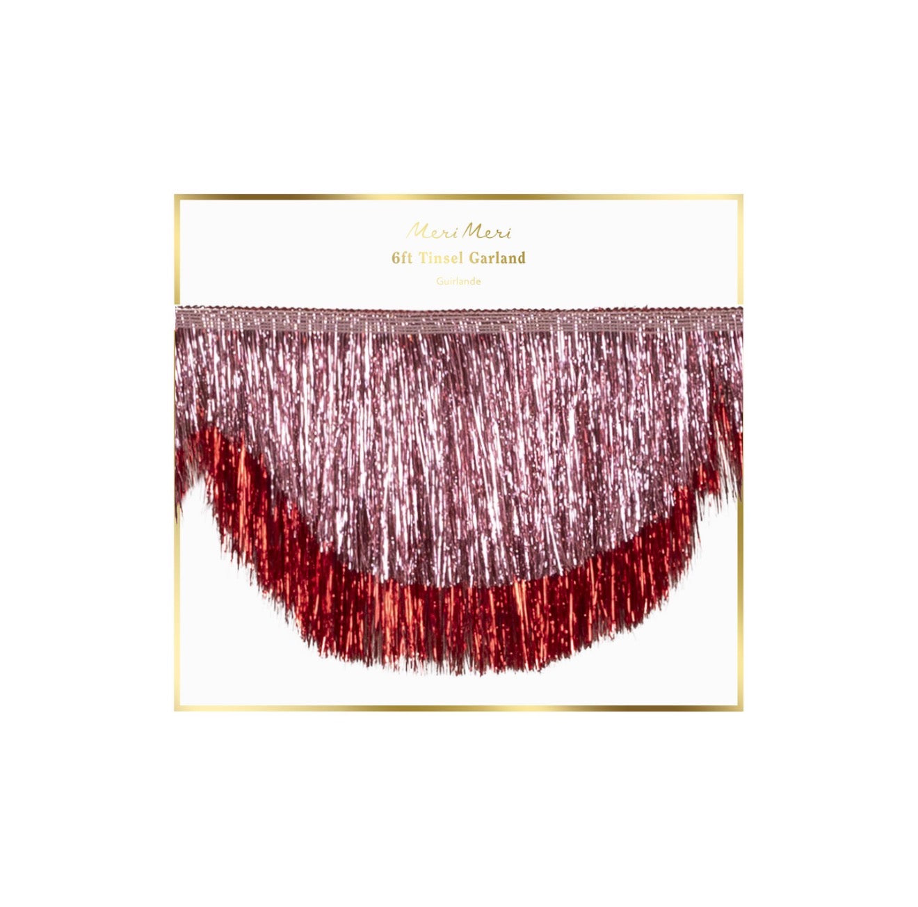 Meri Meri Red and Pink Tinsel Garland