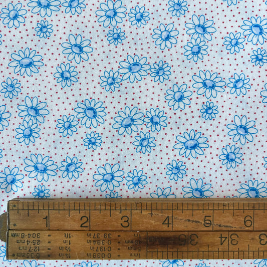 Daisies on White - Handworks Cotton Printed Shirting